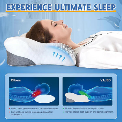 Breathable cervical pillow neck support sleeping position