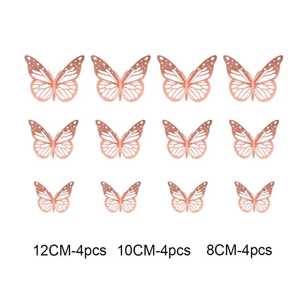 Close up of hollow paper butterfly sticker showing 3D texture