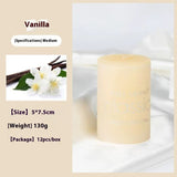 Cylindrical Aromatherapy Scented Candle Smokeless Colorful Pillar Candle for Home Decor