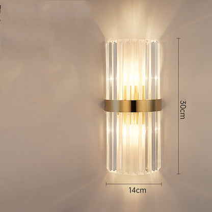 Luxury Crystal Wall lamp Transparent Creative Bedside Lamps