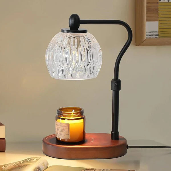 Candle Warmer Lamp in Bedroom Home Decor Setting