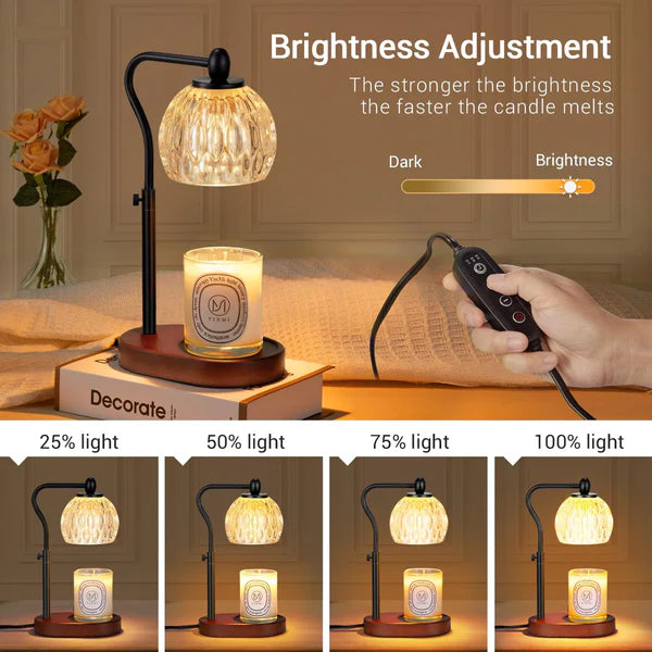 Height Adjustable Candle Warmer Lamp Fitting Standard Jar Candle