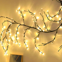 Vines With Lights Christmas Garland Light Flexible DIY Willow Vine Branch LED Light For Room Wall Wedding Party Decor