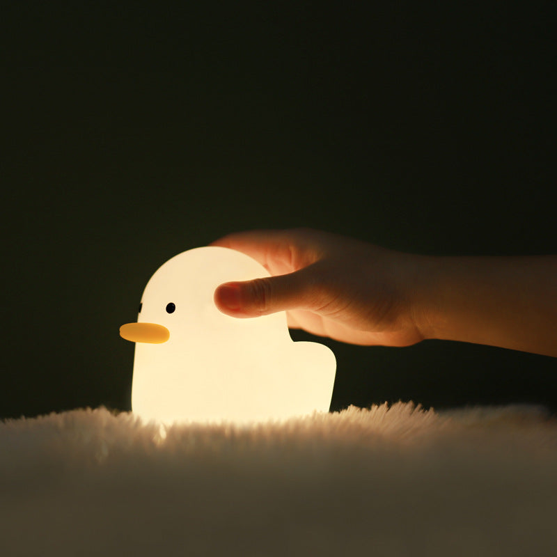 Nordic Cute Lovely Silicone Cartoon Benson Dull Duck Sleeping Light for Kids