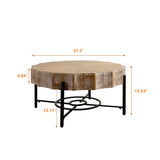 Modern cedar coffee table set assembly dimensions diagram