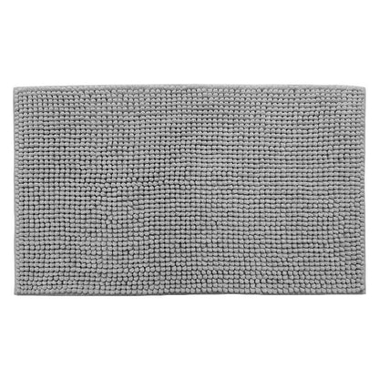 Small 40x60cm chenille mat placed in front of a bathroom sink for a size reference
