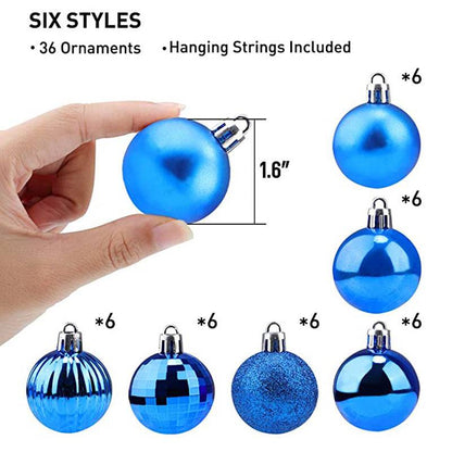 Shatterproof Christmas ball ornament held in hand