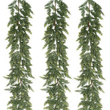 Christmas rattan garland staircase indoor holiday decor