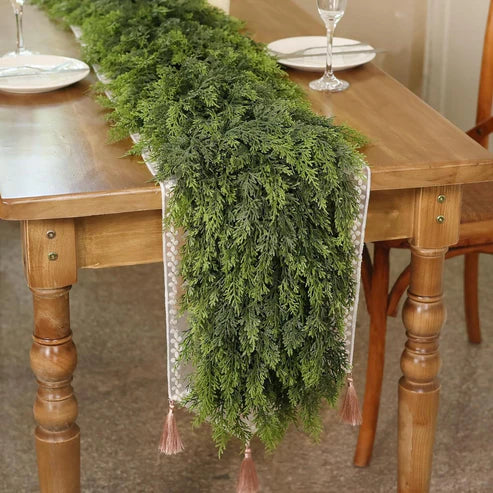 Christmas rattan garland draping style indoor decor