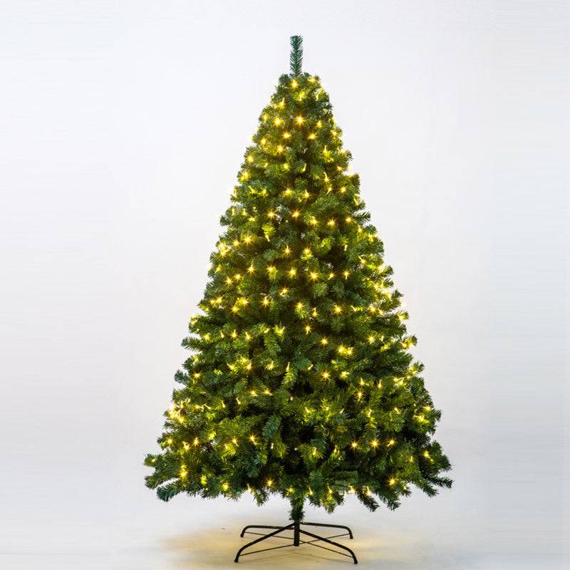 Full branch detail of artificial Christmas tree