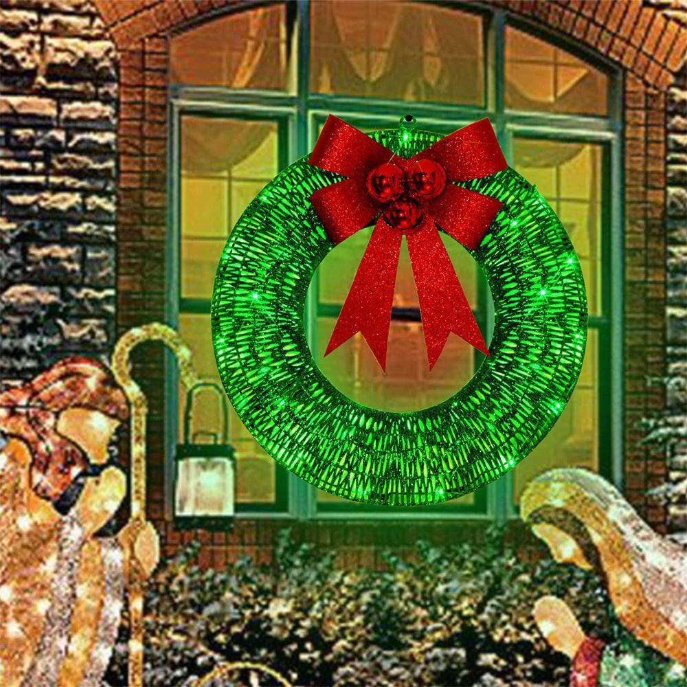 Christmas wreath in green color option