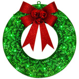 Handmade craft detail of Christmas wreath
