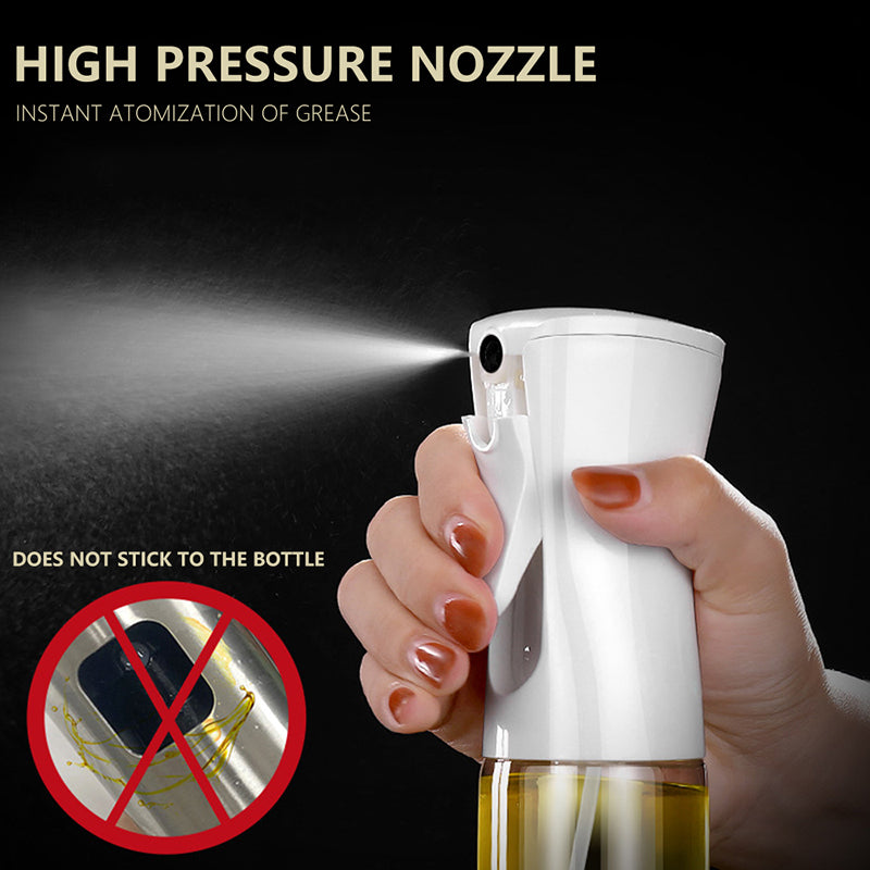 Hand pressing continuous mist oil sprayer bottle nozzle