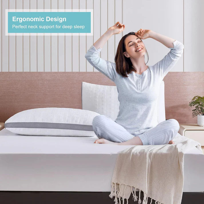 Memory foam pillow sleeping positions back and side sleeper