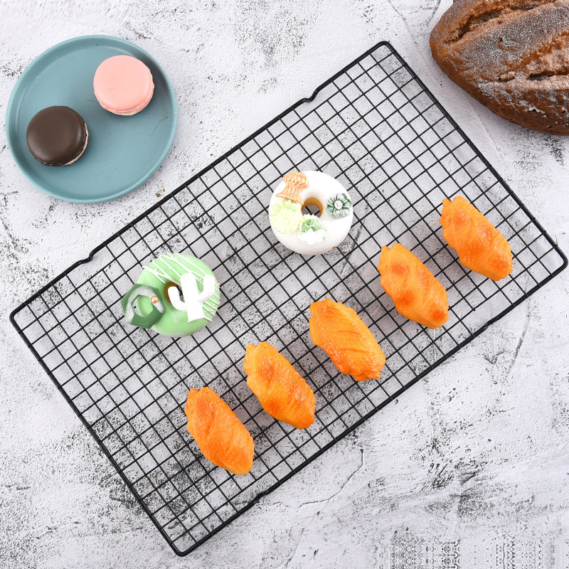 Cooling rack used for roasting food in oven