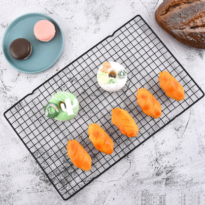 Cooling rack used for roasting food in oven