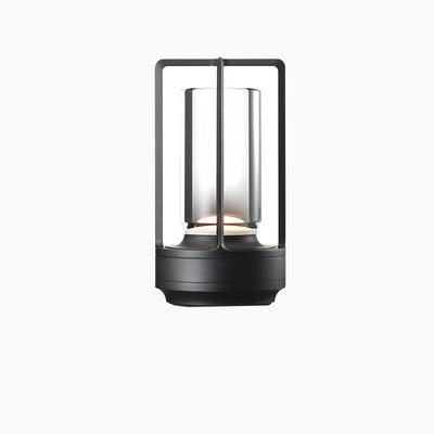 Cordless table lamp in silver color option
