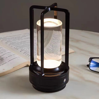 Touch control on cordless rechargeable table lamp