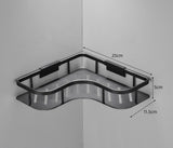 Corner shower shelf no drill installation with dimensions