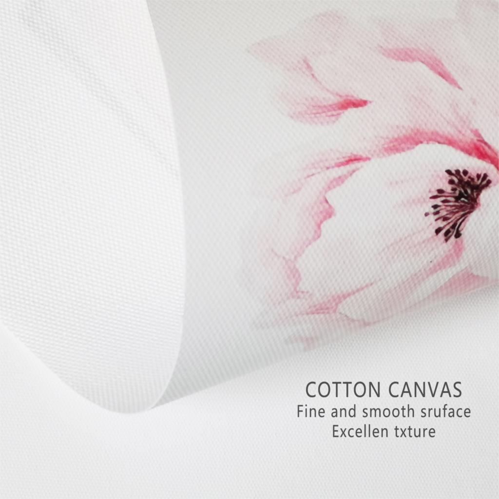 Pink style abstract dandelion flower canvas painting