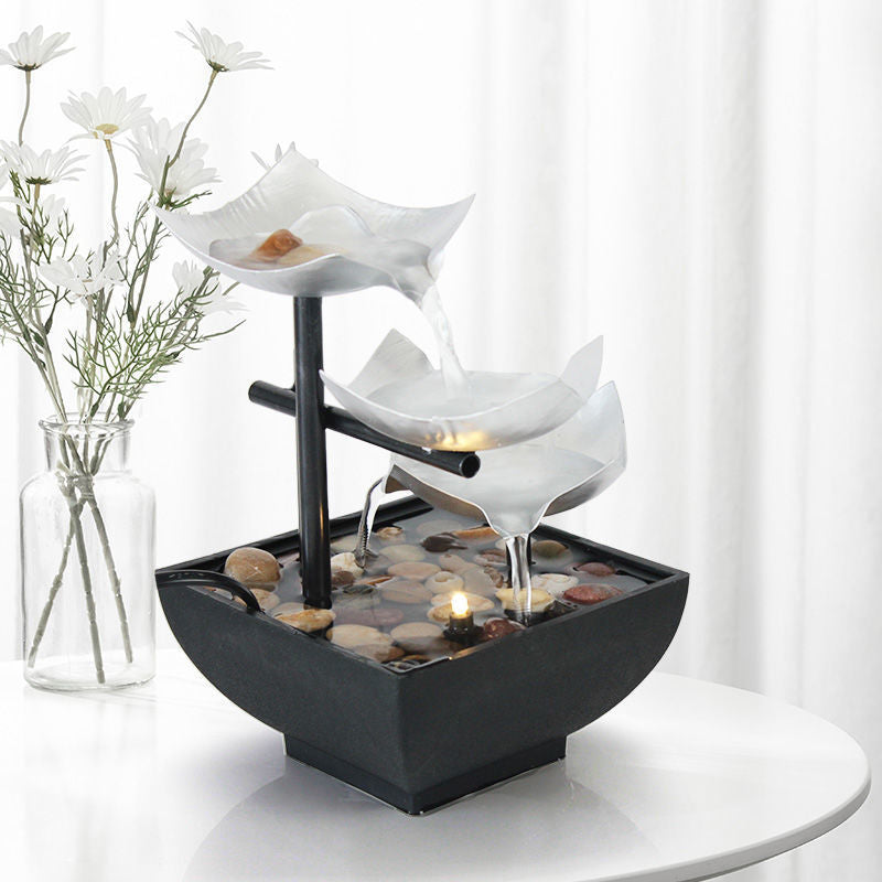 Flowing Water Ornaments Desktop Fountain Crafts For Home Decor