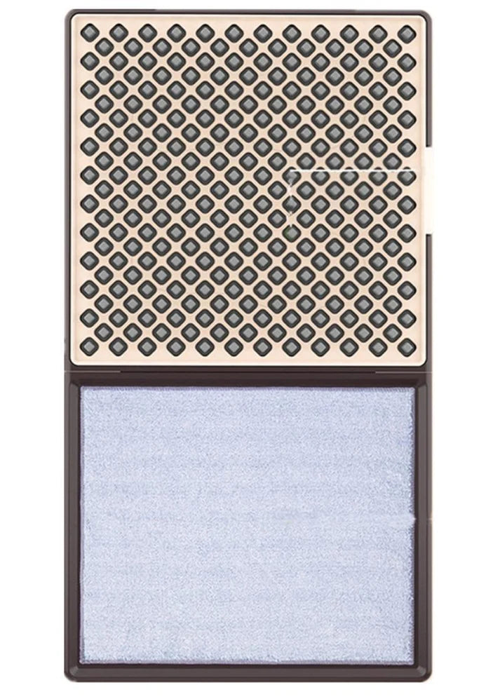 Disinfecting shoe sole cleaning mat lifestyle shot at front door entrance