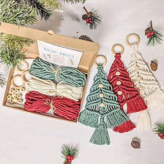 DIY cotton string woven instructions card