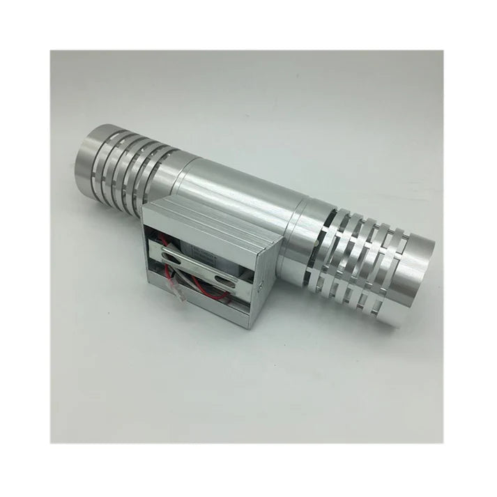Double head LED outdoor wall lamp side angle aluminum finish