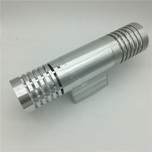 Double head LED outdoor wall lamp silver aviation aluminum product shot