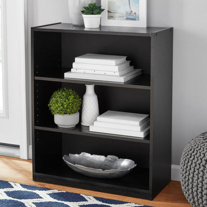 3-Shelf Bookcase with Adjustable Shelves