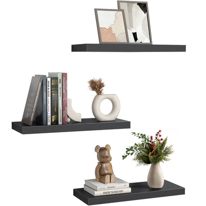 3 Sets 15 x 7" Wall Mounted Floating Shelves