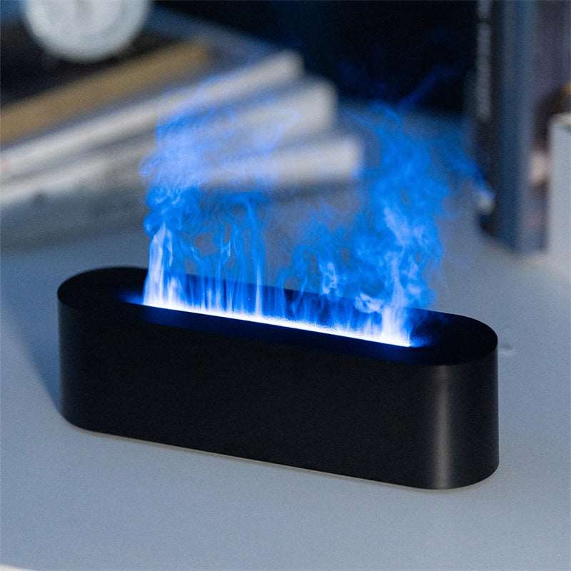 Flame Air Diffuser Humidifier,Portable-Noiseless Aroma Diffuser for Home