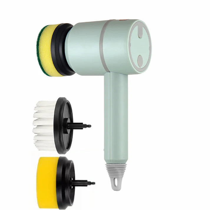 Full set of electric cleaning brush scrubber attachments