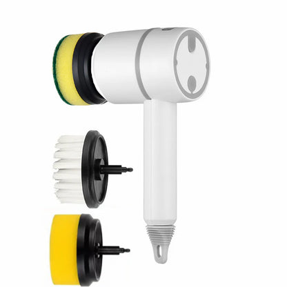 Electric cleaning brush scrubber yellow sponge brush heads