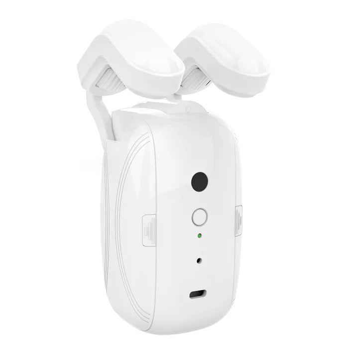 Electric curtain opener showing app control setup on smartphone