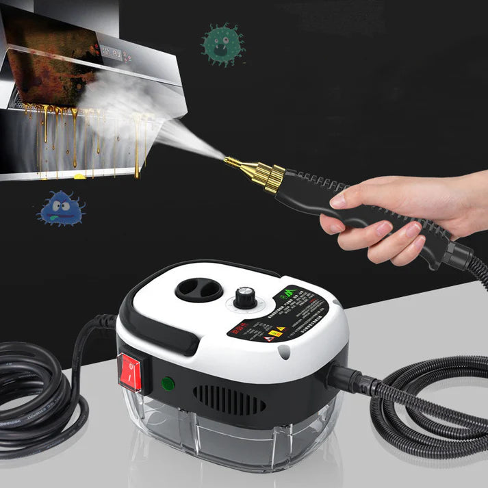 900ml portable electric steam cleaner white version with hose