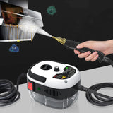 900ml portable electric steam cleaner white version with hose