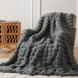 Splendas Tie Dye Throw Blanket Soft Faux Fur Cozy Blanket for Bed & Sofa