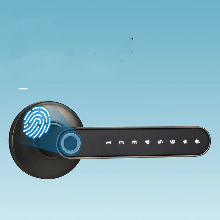 Fingerprint door lock bluetooth app setup smartphone control