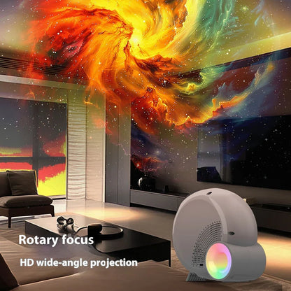 Galaxy projector fire atmosphere effect bedroom projection