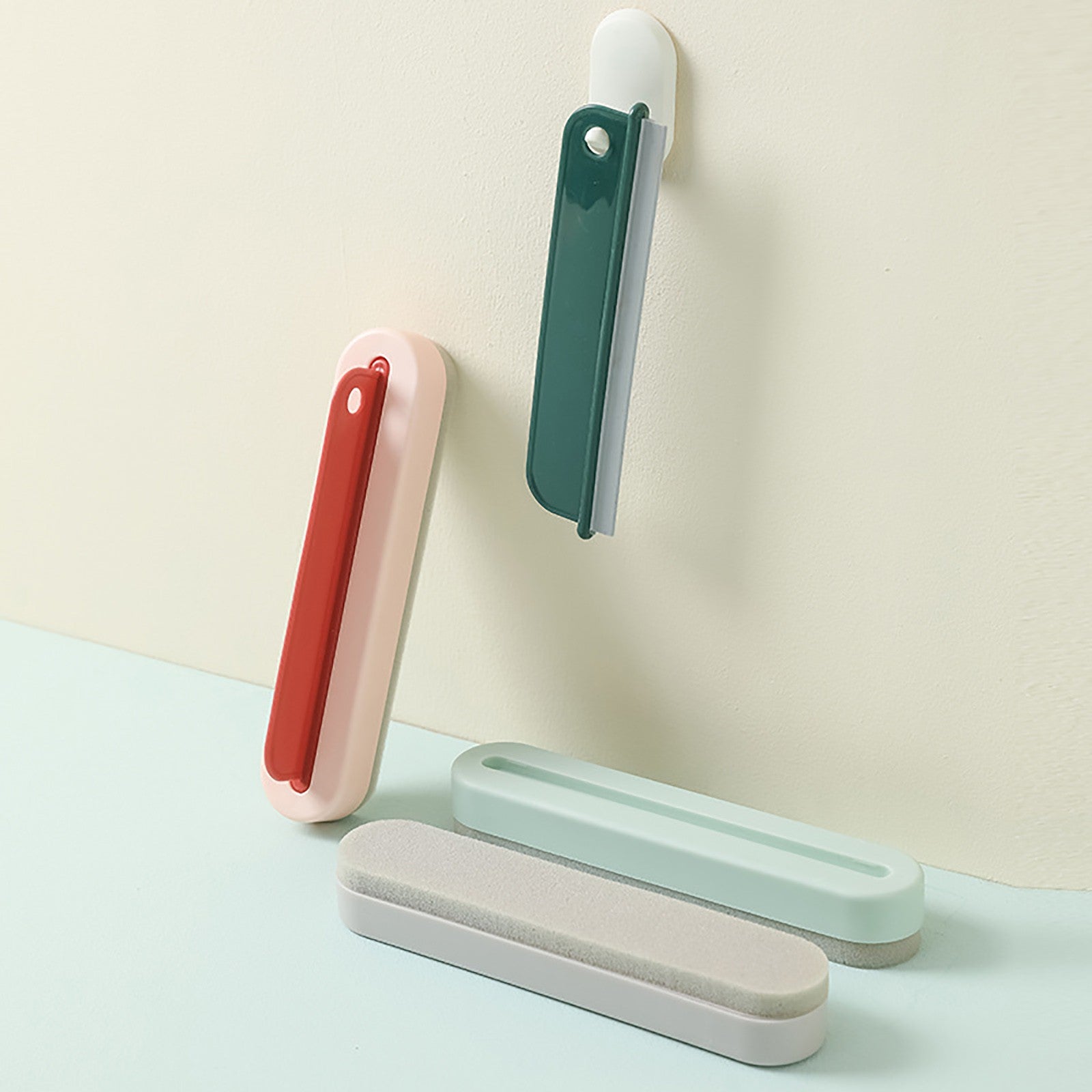 Glass wiper scraper in teal color option
