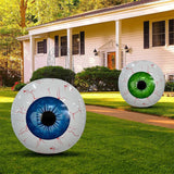 Orange Halloween eyeball inflatable balloon for haunted house and party decor