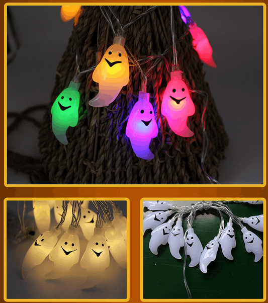 Halloween LED string lights color changing display