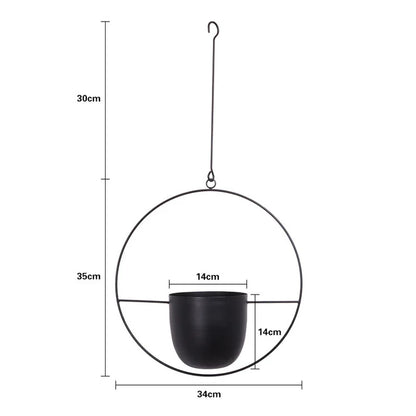 hanging iron pot