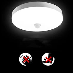  Human body induction sensor close up on ceiling light