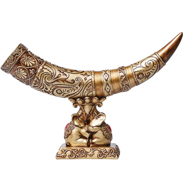 Full display of ivory ornament elephant sculpture