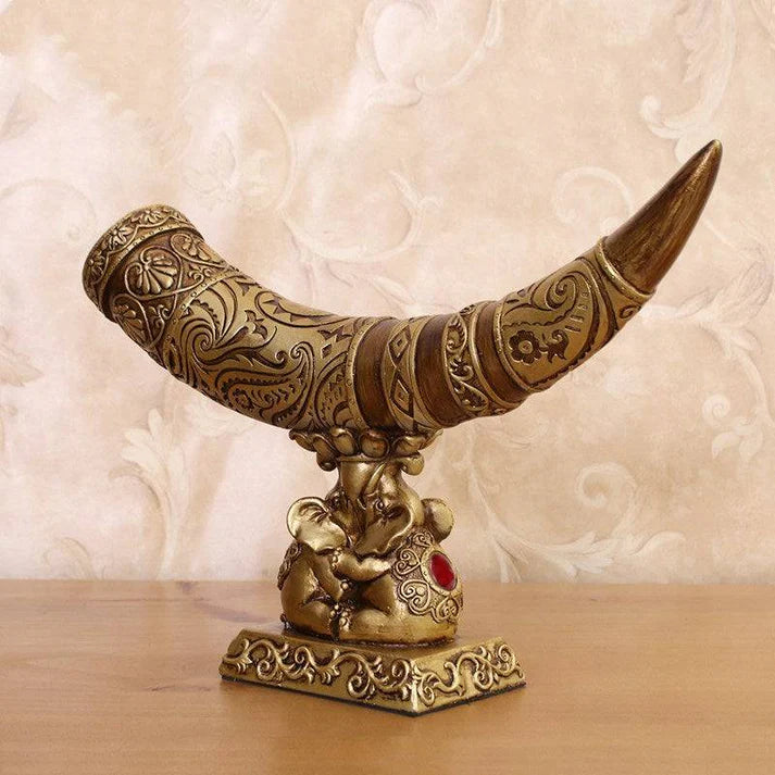 Ivory ornament elephant tusk carving detail