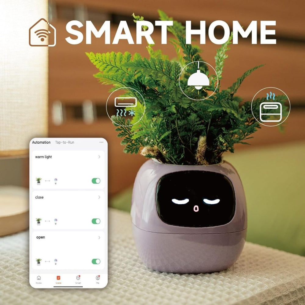 Ivy Smart Planter Endless Fun Over 49 Rich Expressions 7 Smart Sensors And AI Chips Make Raising Plants Easy And Fun