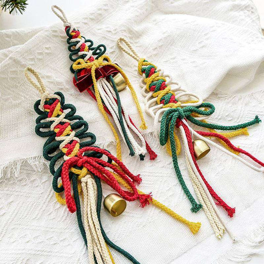 Jute twine bow ornament in multiple color options