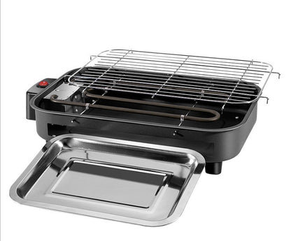 Korean electric grill non smoking BBQ oven with carbon steel baking tray product view